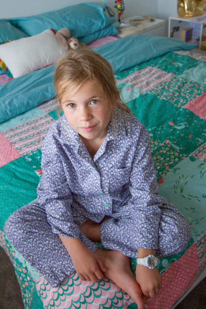 Blue Floral Catnap Pyjamas-2