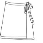 The Versatile Wrap line drawing