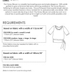 The Honey Blouse requirements