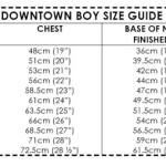 Downtown Boy size guide