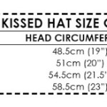 Sun Kissed Hat size guide