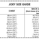 Joey size guide