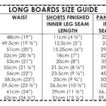 Long Boards size guide