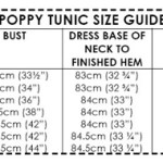 Poppy Tunic size guide