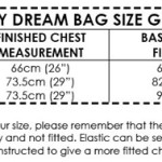 Baby Dream Bag size guide