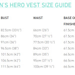 Women’s Hero Vest size guide