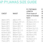 Catnap Pyjamas size guide